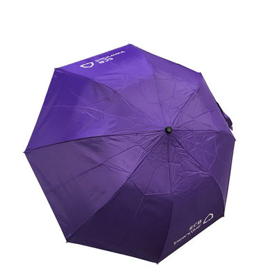 Grosir SilkLogo Plastic Straight Handle Compact 2 Fold Umbrella