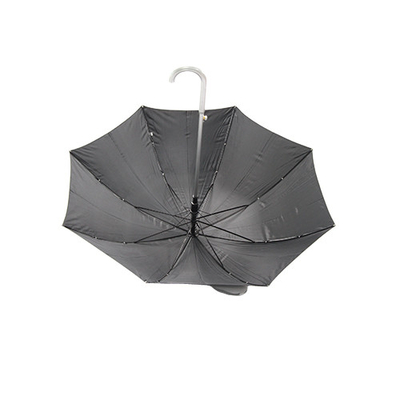 8mm Metal Shaft Pongee UV Coating Umbrella Dengan J Handle