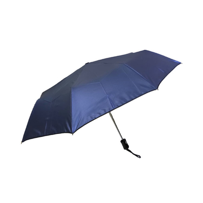 OEM 190T Polyester Windproof Automatic Folding Umbrella Untuk Bisnis